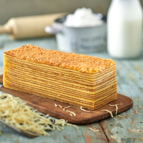 Kue Lapis Keju Putih Telur