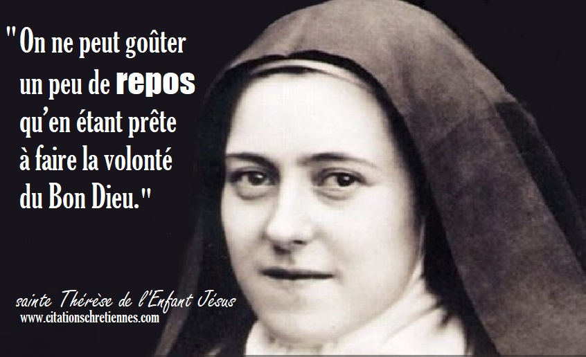 Citations et prières chrétiennes Ste Thérèse de l'Enfant Jésus