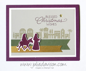 Stampin' Up! Night in Bethlehem Christmas Card ~ 2017 Holiday Catalog ~ www.juliedavison.com