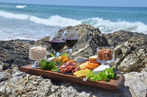 salmón a la plancha con vino blanco