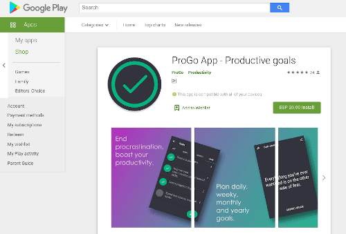 تحميل تطبيق ProGo App – Productive goals للاندرويد مجانا 