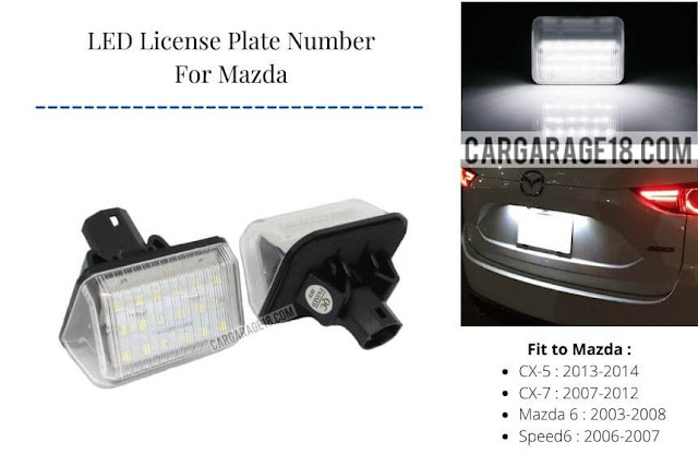 LED License Plate Number For Mazda