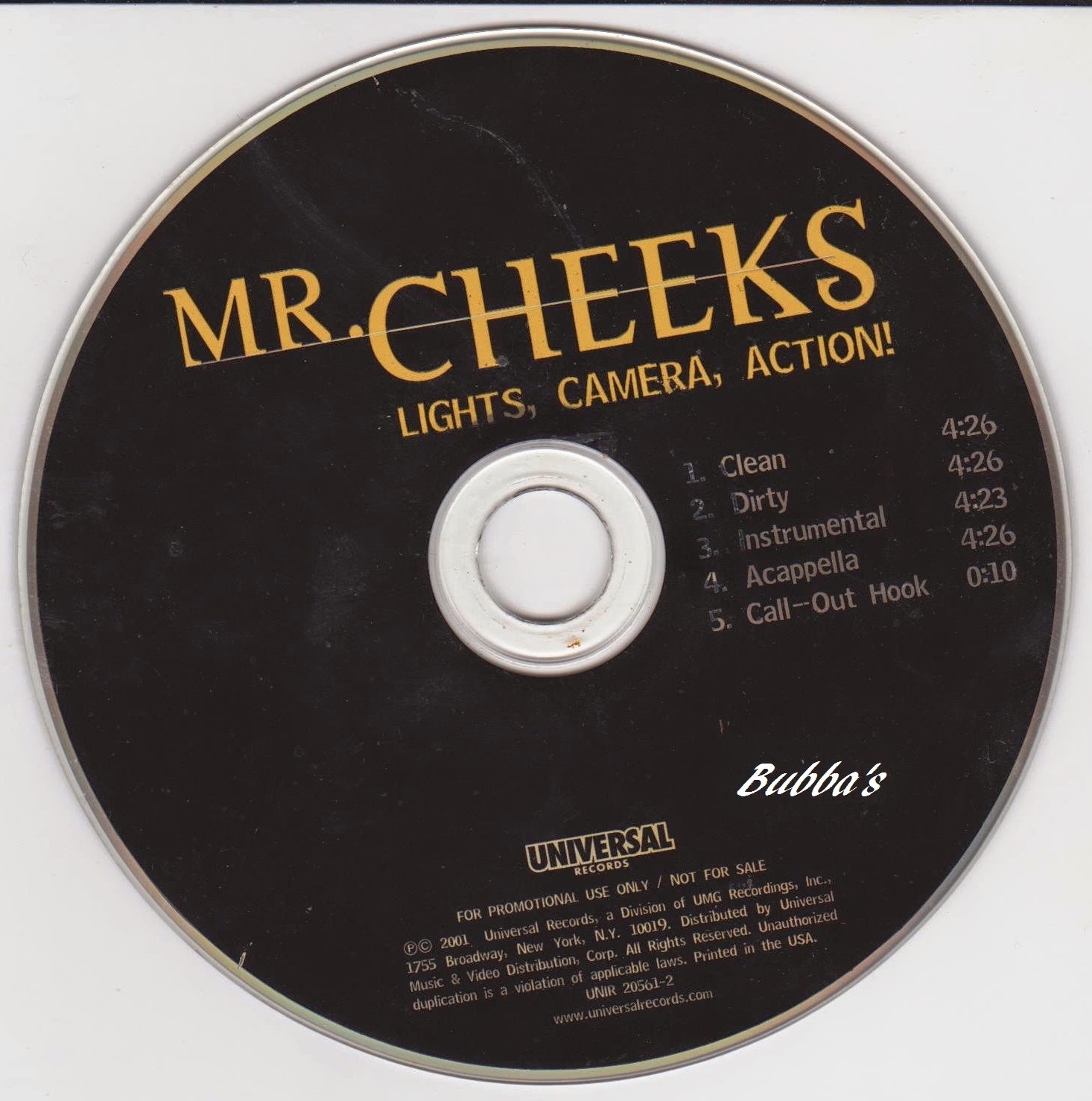 BabyBubba's Stash Mr. Cheeks ‎ Lights, Camera, Action!