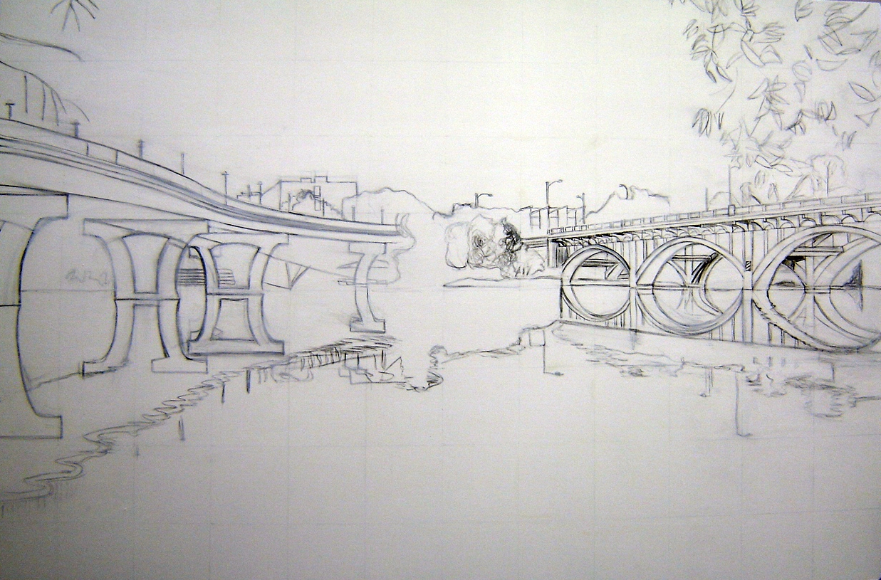 Fine Art Paintings, Austin, Texas, Ricardo Calzadilla The Bridges of