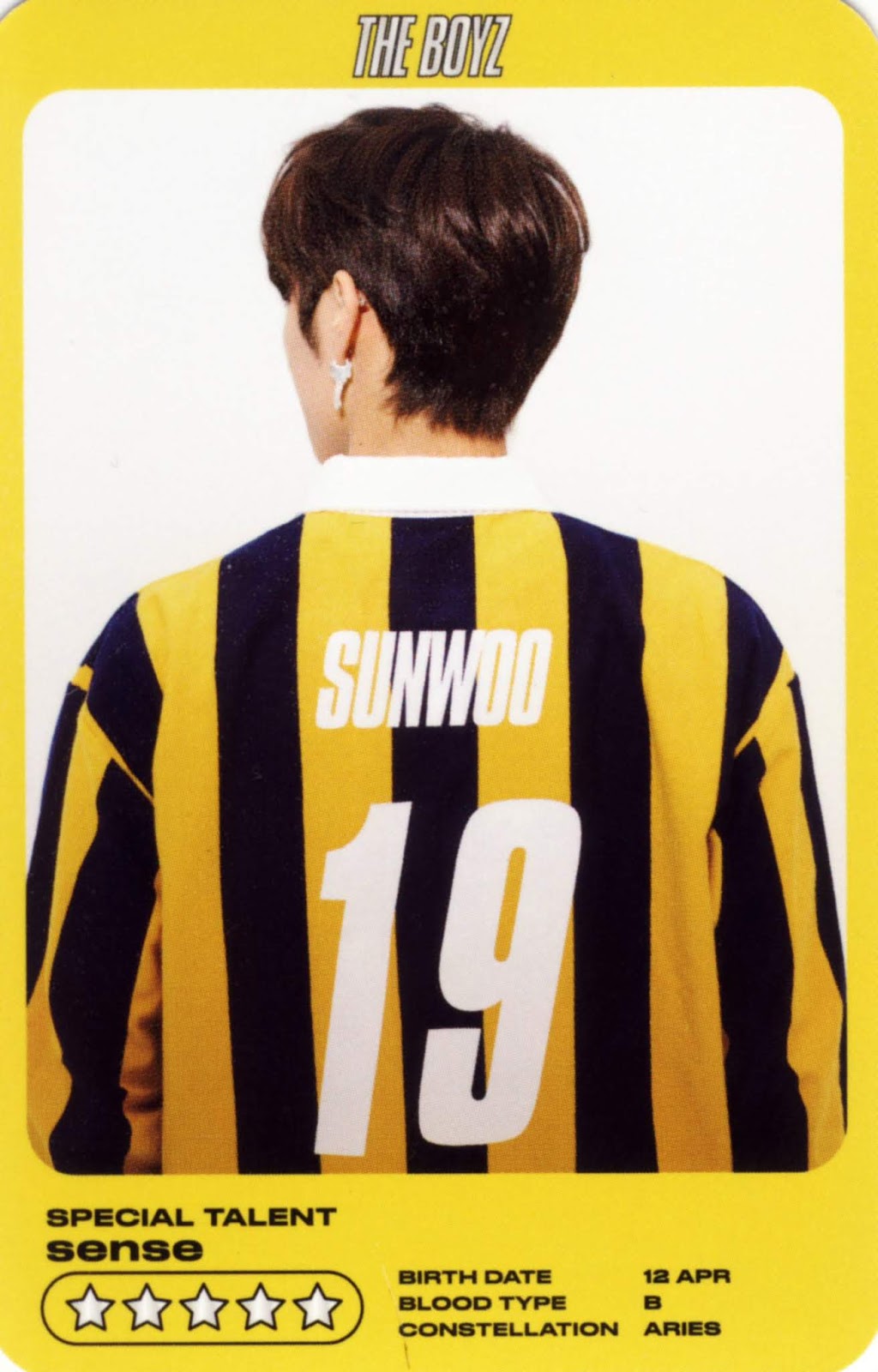 kpop scans: Sunwoo ( The Boyz ) - The start second mini album photocard