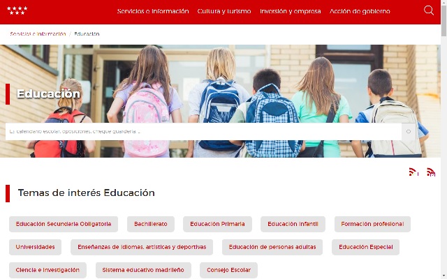 EDUCACIÓN EN LA COMUNIDAD DE MADRID