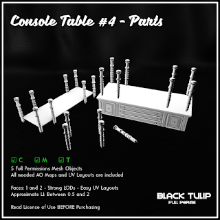 [Black Tulip] Mesh - Console Table #4 - Parts