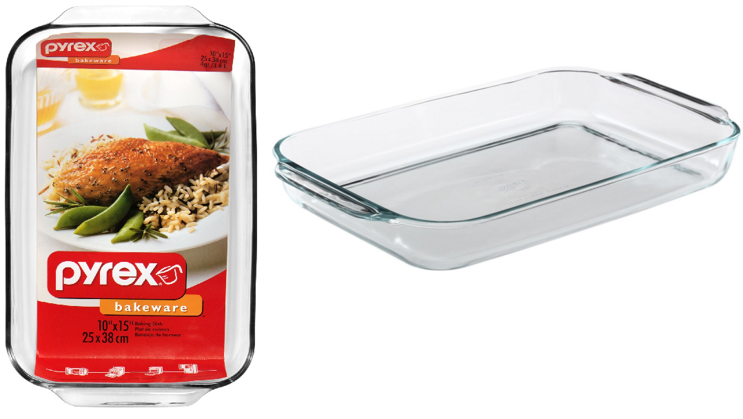 Pyrex Bakeware 4.8 Quart Oblong Baking Dish 7.35 + Free Shipping with