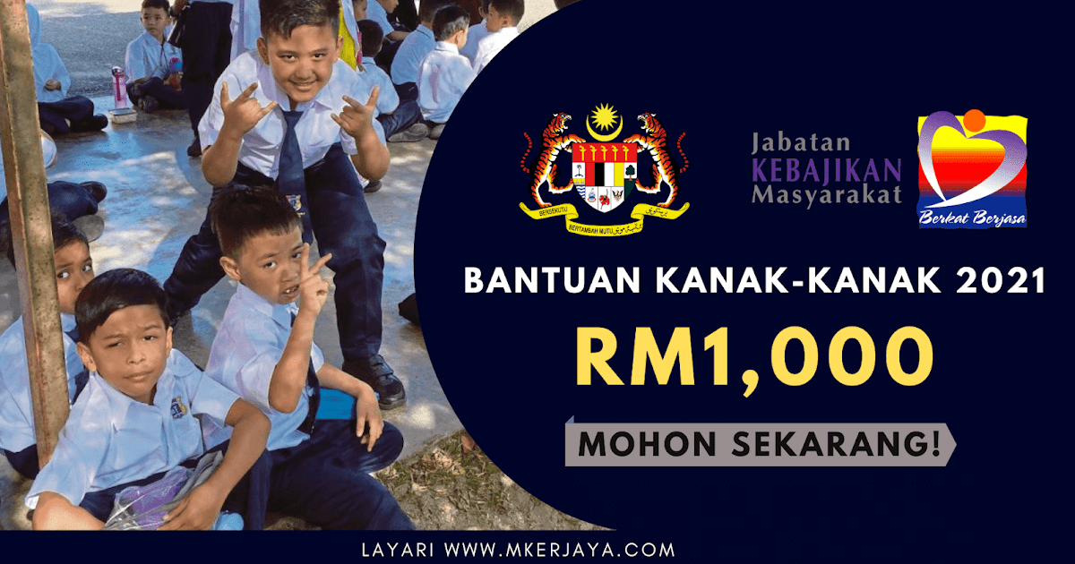 Permohonan bantuan kanak kanak 2021 online