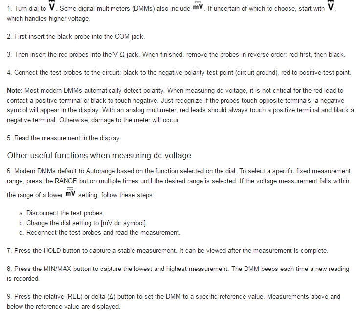 How to Measure DC Voltage with a Digital Multimeter Electrical Blog