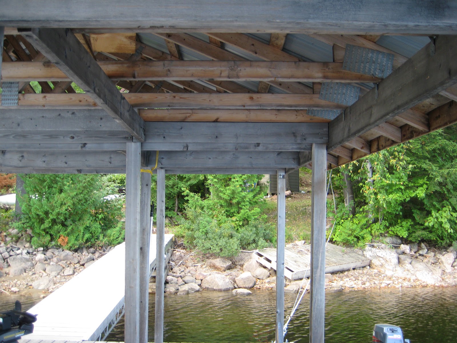 Random Words and/or Photos: Boat Dock Ceiling