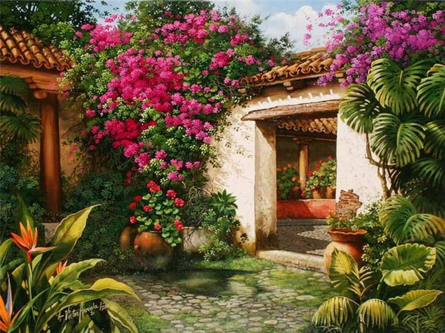 Pintura Moderna y Fotografía Artística : Imágenes Al Óleo De Paisajes