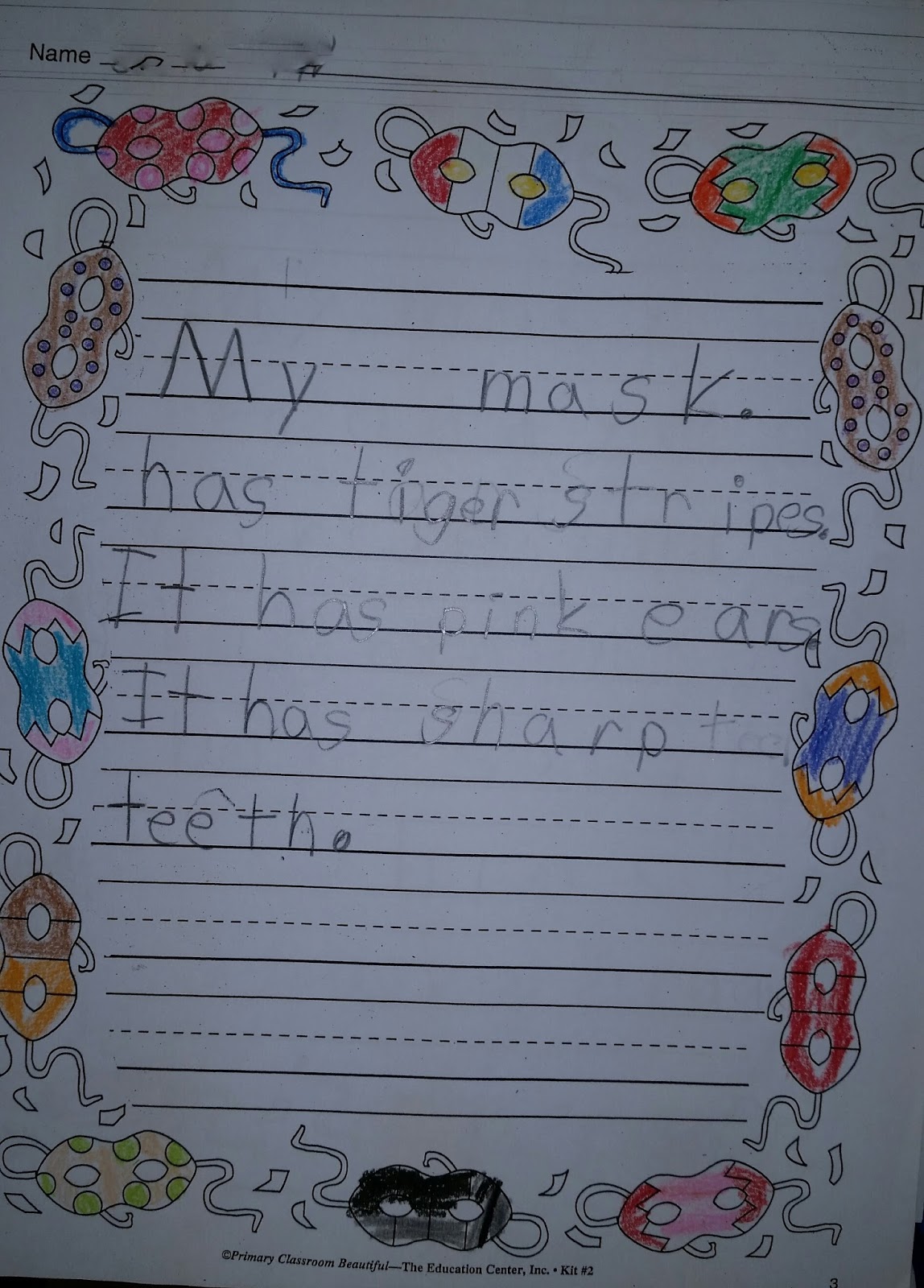 Thinking It Through First Halloween Descriptive Writing