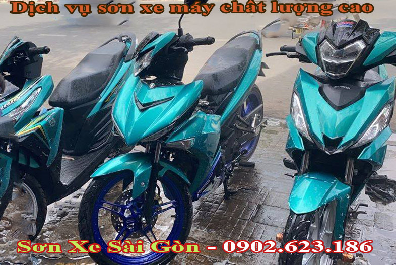 Mẫu sơn 3 xe Honda Vario_ Winner_ Exciter màu xanh lục bảo cực đẹp ...