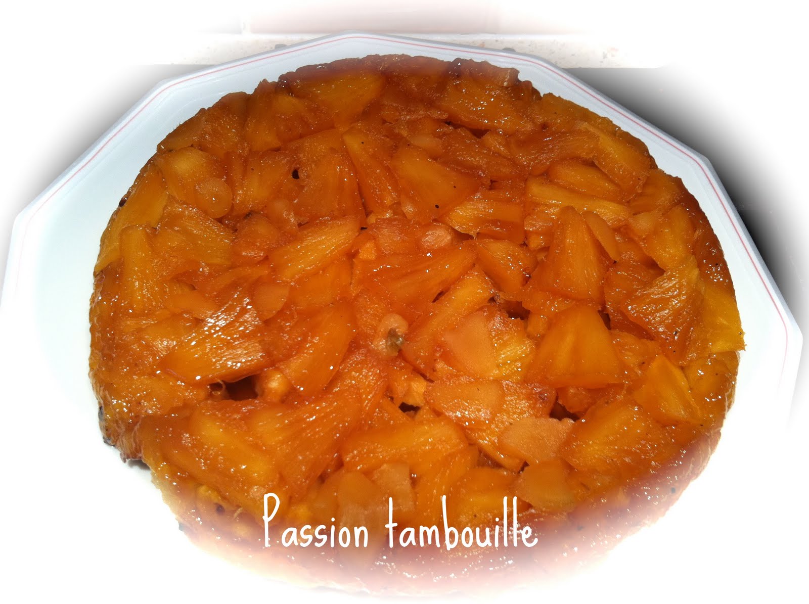 Tarte Tatin à L'ananas Frais Du Meilleur Patissier Passion Tambouille: TARTE TATIN ANANAS FRAIS ET GINGEMBRE CONFIT