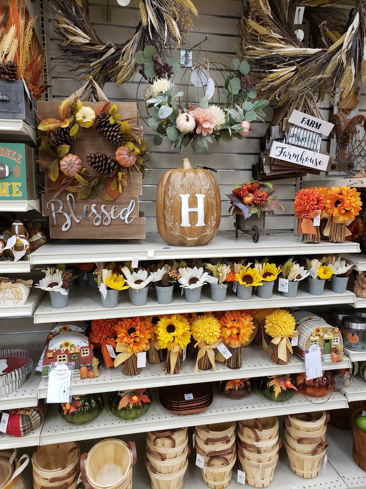 BentleyBlonde Fall Mantle Decor with Christmas Tree Shops andThat!