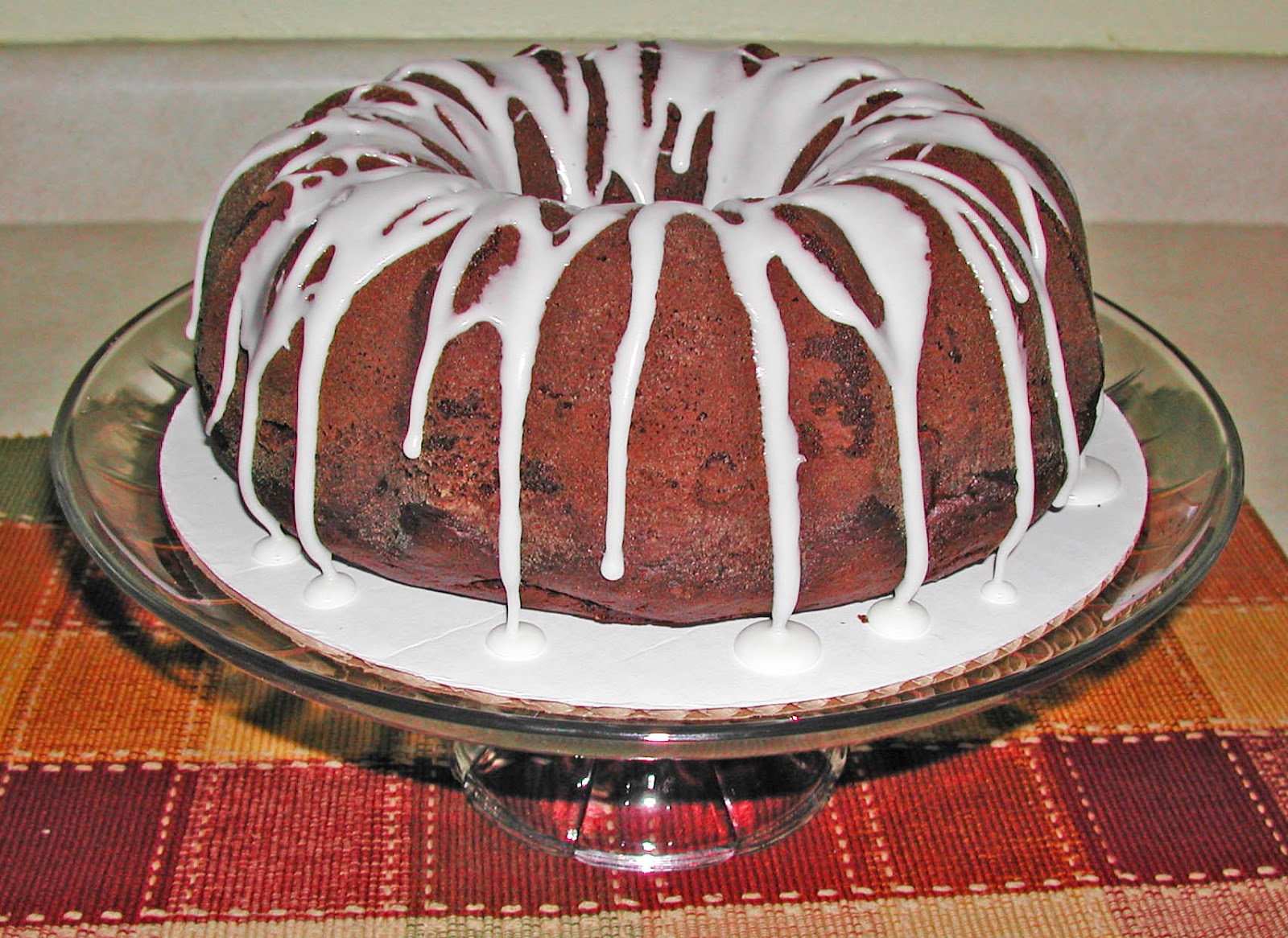 The Iowa Housewife Chocolate Almond Pound Cake