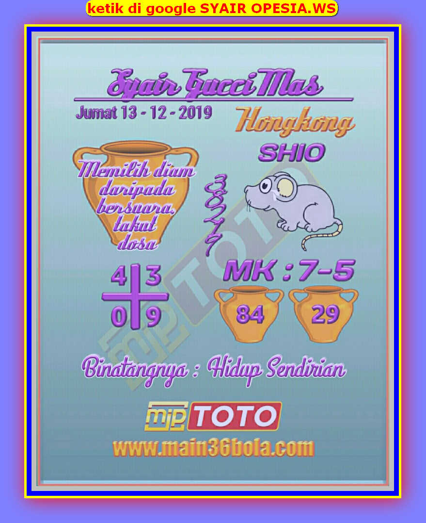 1 New Message Kode Syair Hongkong 13 Desember 2019 Forum Syair Togel Hongkong Singapura Sydney
