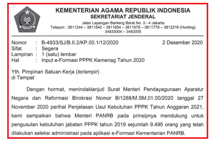 Cara Pendaftaran Pppk Kemenag 2021 Informasi Cpns Asn Indonesiainfo Cpns Asn Indonesia 2021