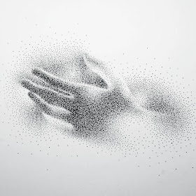 04-Reaching-Hand-Eric-Wang-Stippling-Drawings-www-designstack-co