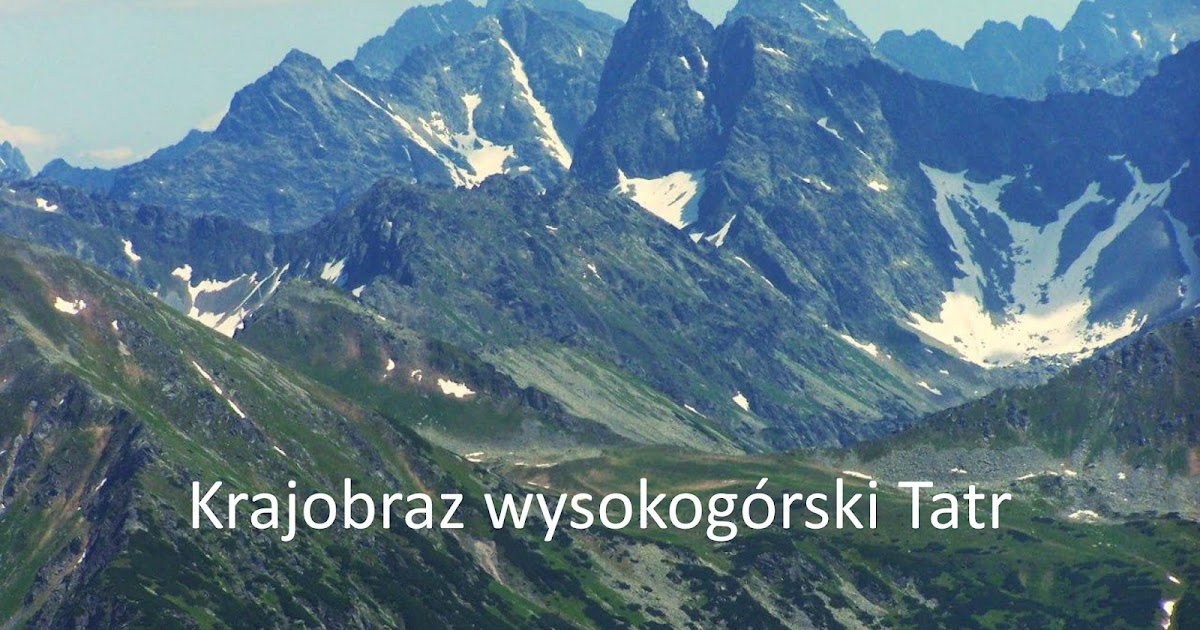 Krajobraz Wysokogórski Tatr Klasa 5 Segregatorek Ucznia: Geografia klasa 5