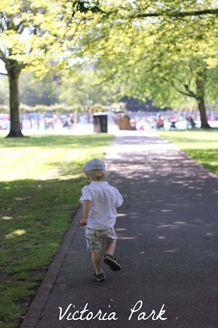 toddler running