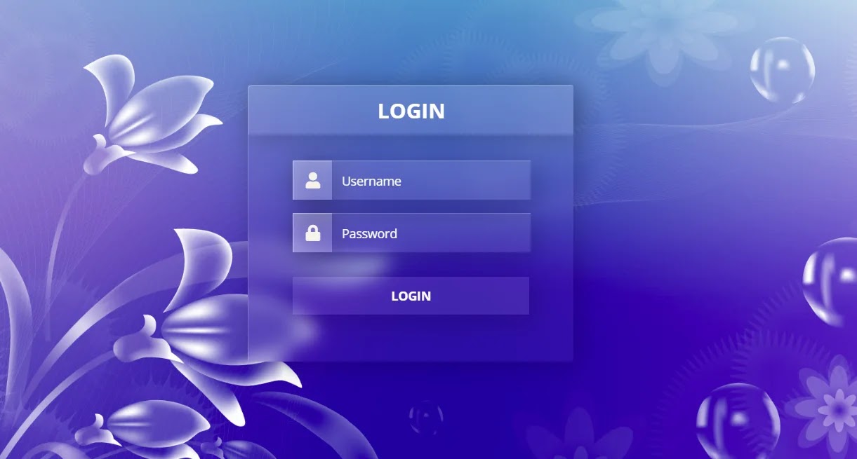 Glassmorphism login form UI Design using HTML & CSS