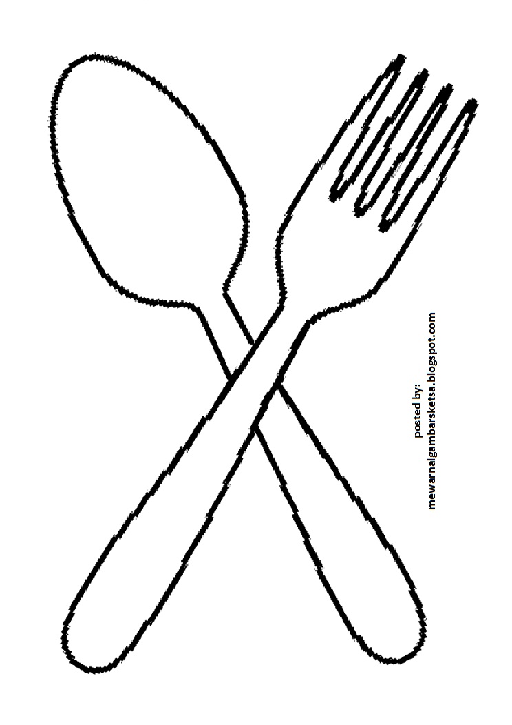 Gambar Sketsa Peralatan Dapur