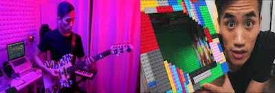 Ηλεκτρική κιθάρα φτιαγμένη μόνο από τουβλάκια Lego