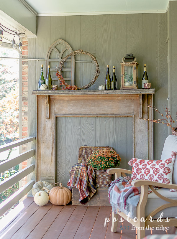 Cozy Rustic Mantel Decor And Fall Colors Postcards From The Ridge