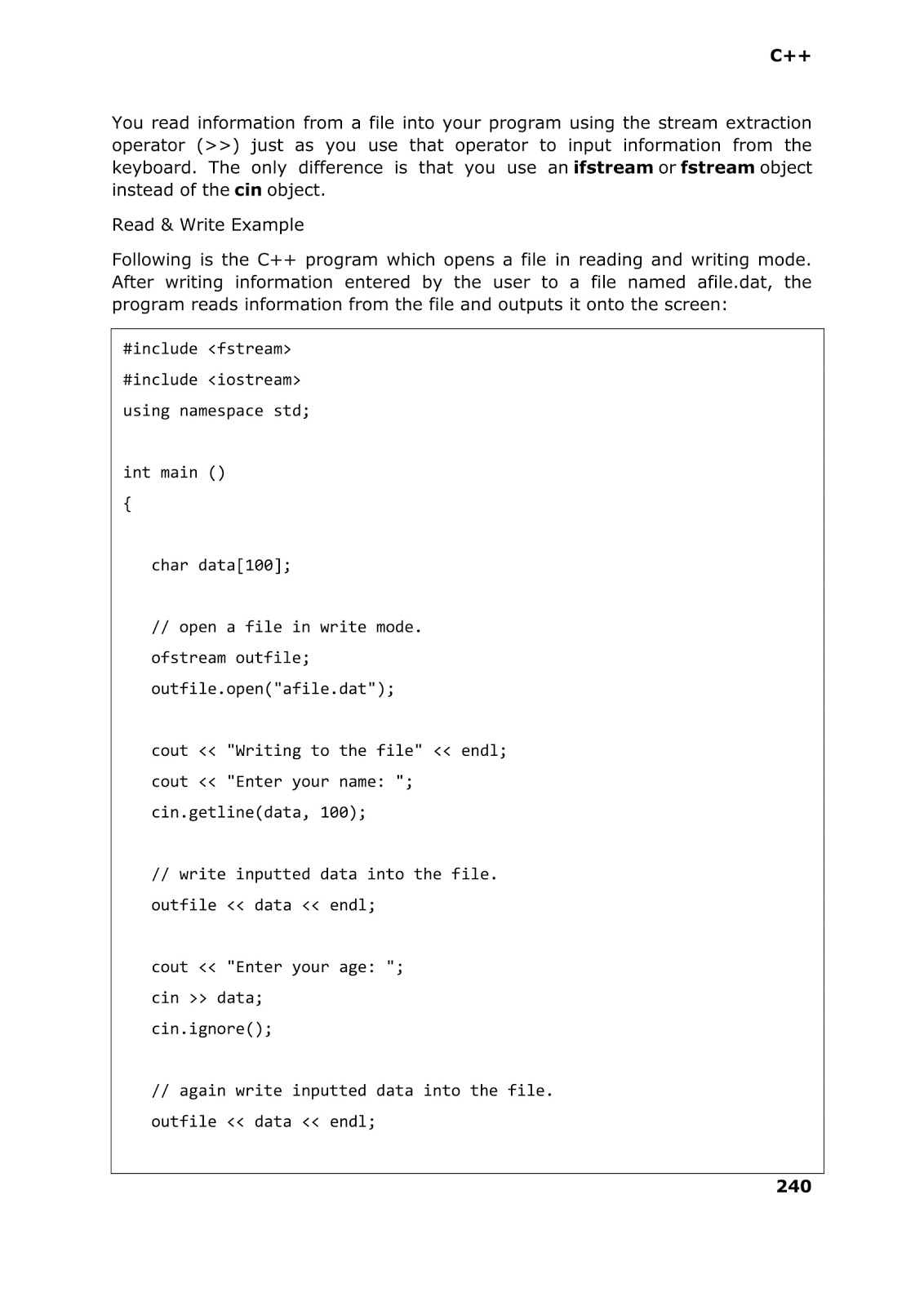 Computer Languages and Work From Home Jobs: C++ LANGUAGE FILES AND STREAMS