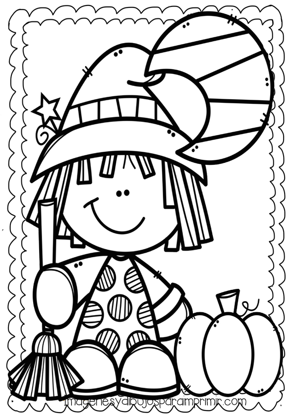 Dibujos de halloween para colorear 🧛‍♂️-Colorear dibujos,letras,  Actividades infantiles