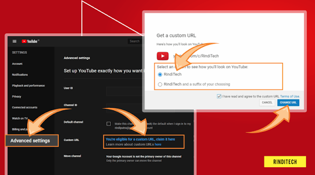 Cara mengganti URL Youtube Channel agar mudah dibuka