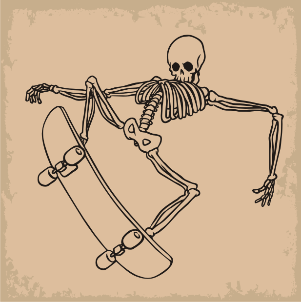 Танцующие скелеты тату эскиз