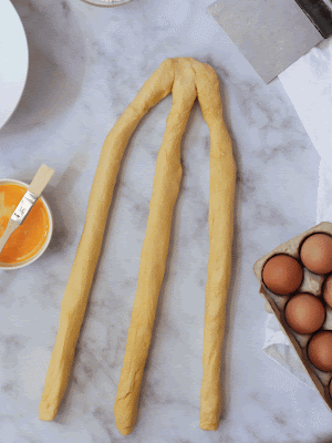 Tressage de la brioche