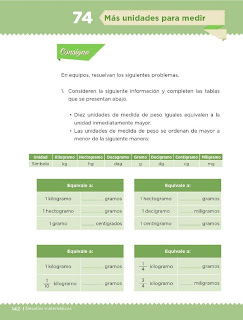 Apoyo Primaria Desafíos Matemáticos 5to Grado Bloque IV Lección 74 Más unidades para medir