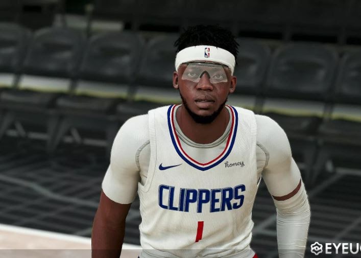 NBA 2K21 Reggie Jackson Cyberface and Body Model (Playoffs Version) by