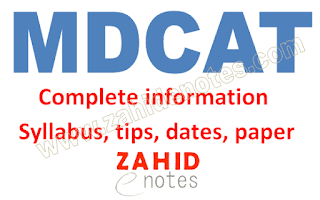 MDCAT registration date, paper, 2020 tips and syllabus