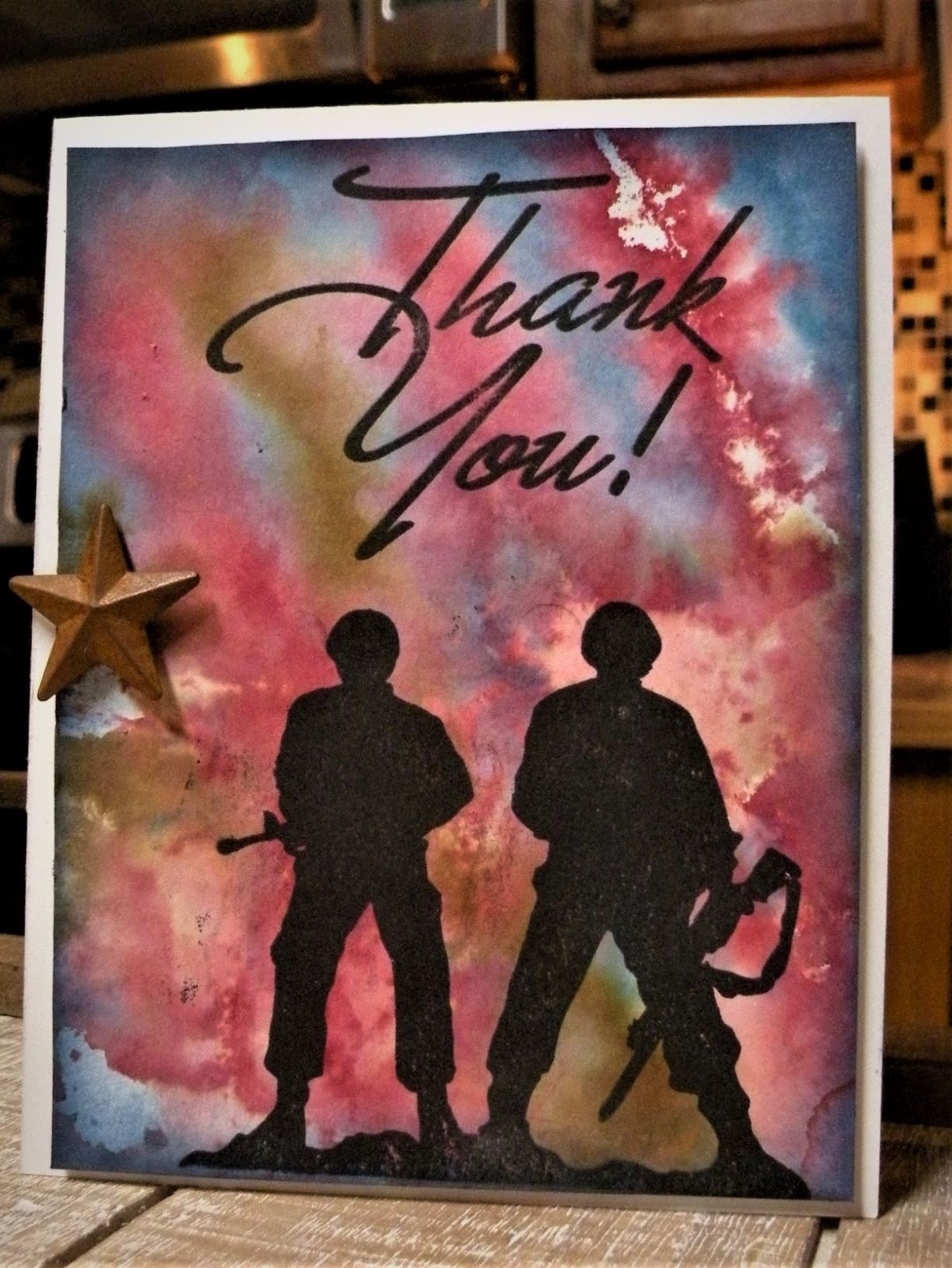 DRS Designs Rubber Stamps Military/Soldier ThankYou