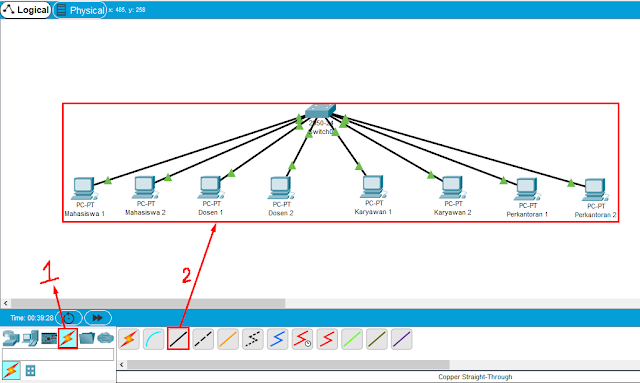 Cable Connections Cisco Packet Tracer