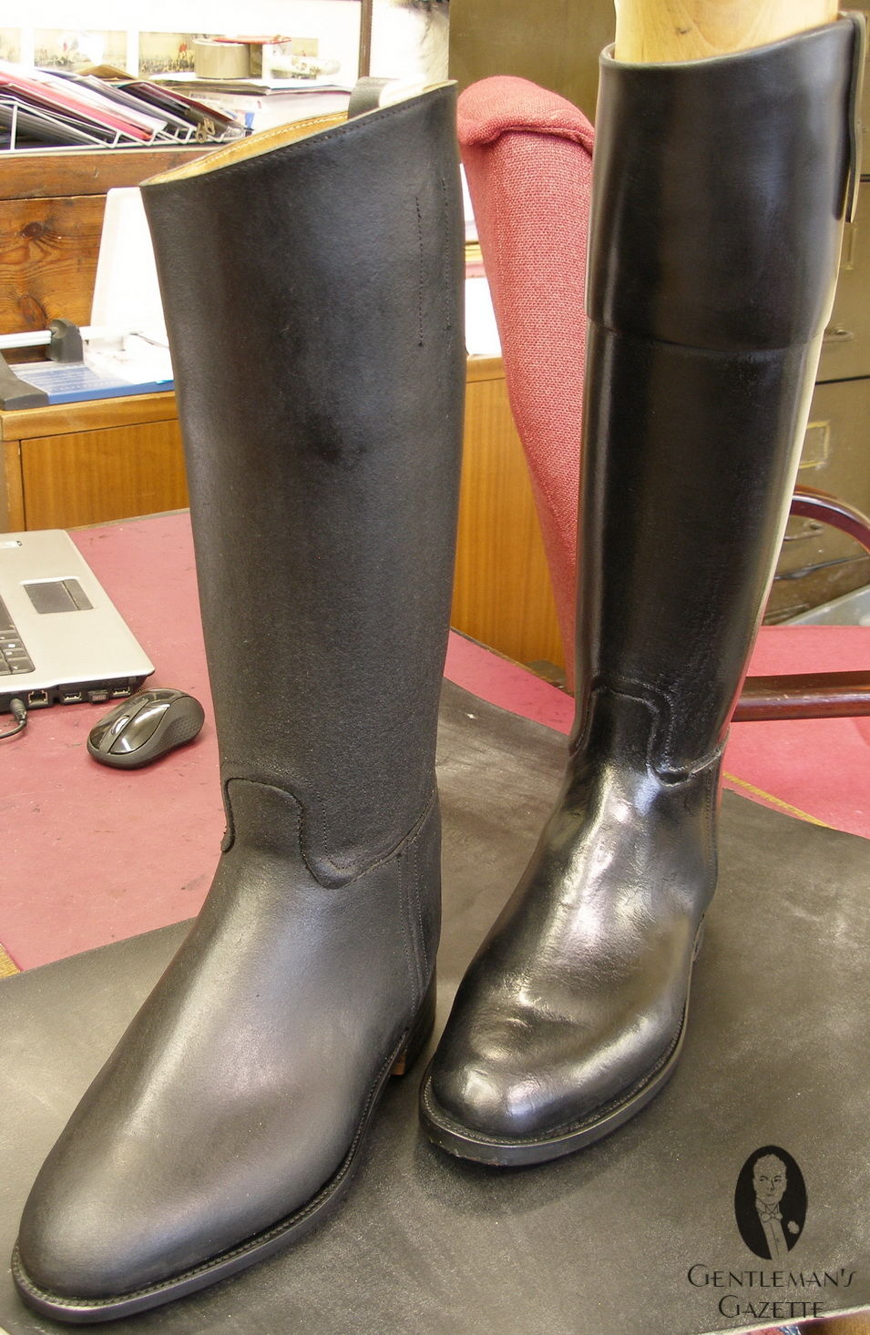 Wax-calf-boots-before-and-after-boning