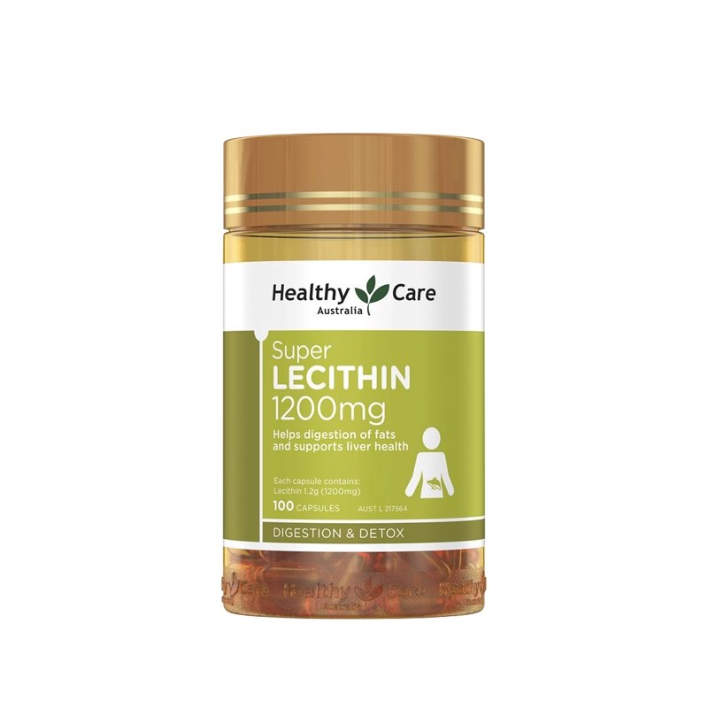Healthy Care Viên uống mầm đậu nành Super Lecithin 100 viên (1200mg)