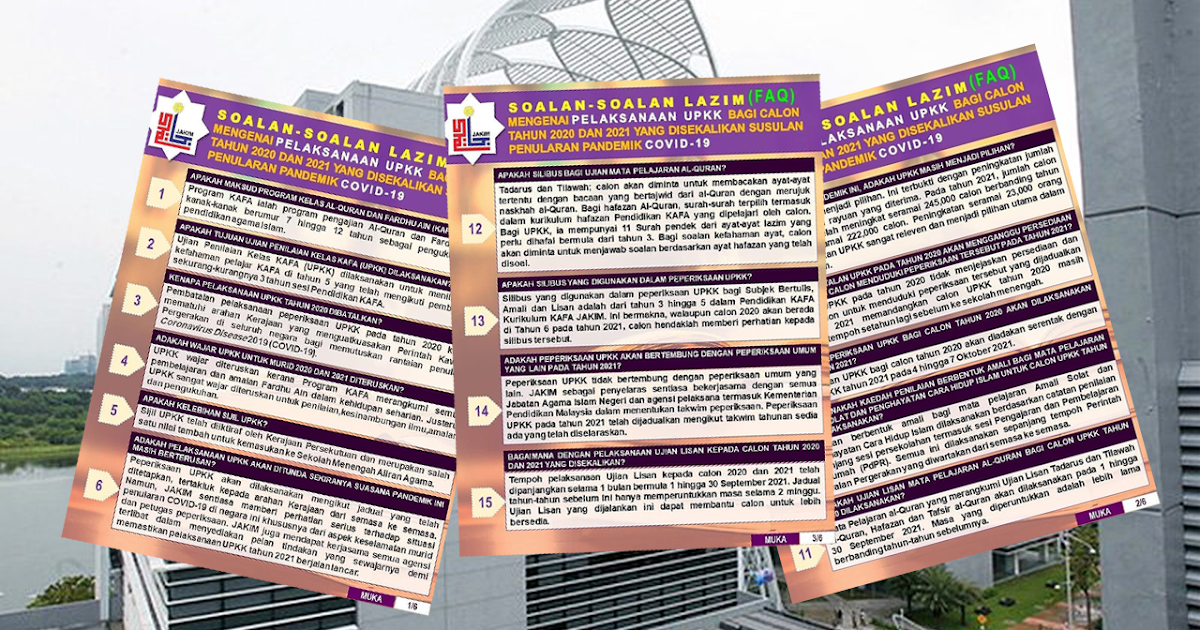 20 Soalan Lazim Mengenai UPKK 2020 & 2021 Ketika Covid19  Persatuan