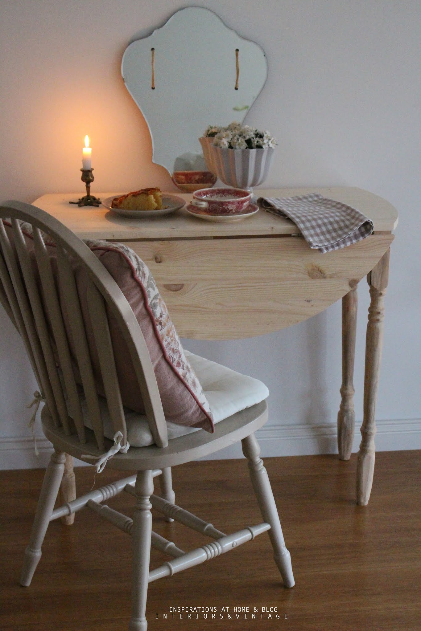 inspirations at home NOSTALJİK MASA (DROP LEAF TABLE MAKEOVER)