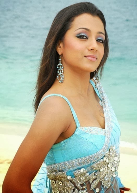 Sexy Actress Trisha Hot Pictures Gallery In Saree Spicy Ammayi 