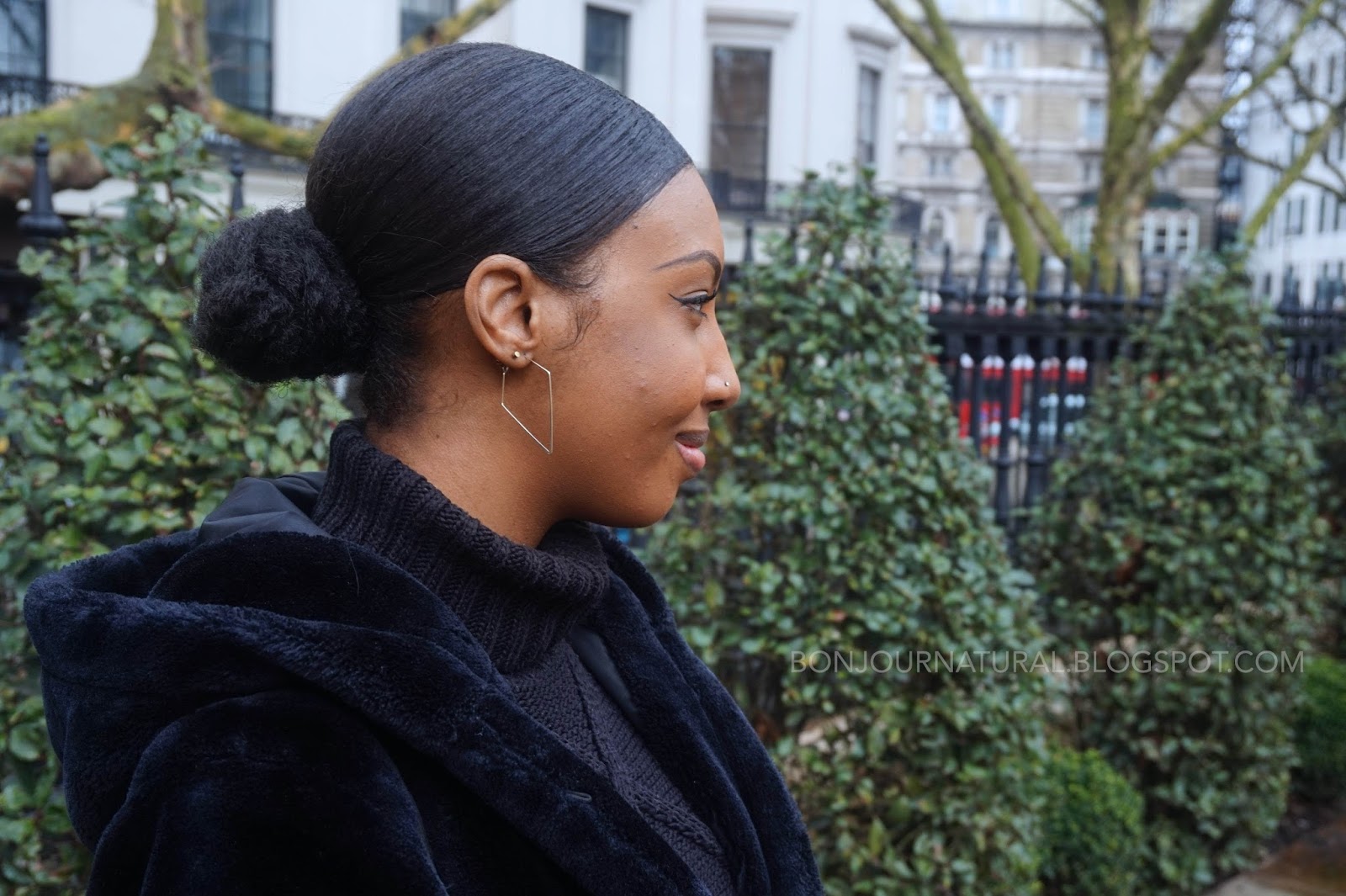 Easy Protective Style Faux Bun With Marley Hair Bonjour Natural