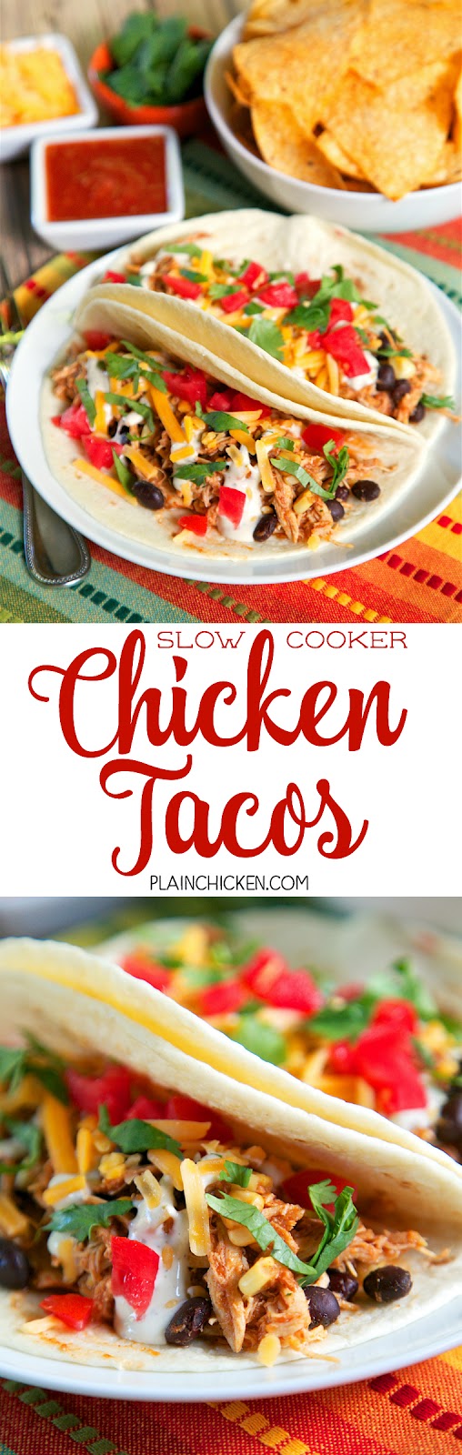Slow Cooker Chicken Tacos Plain Chicken