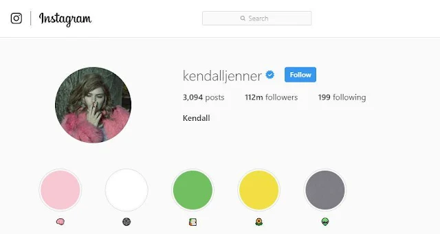 Mengintip Instagram Kendall Jenner dan Fakta Terbarunya