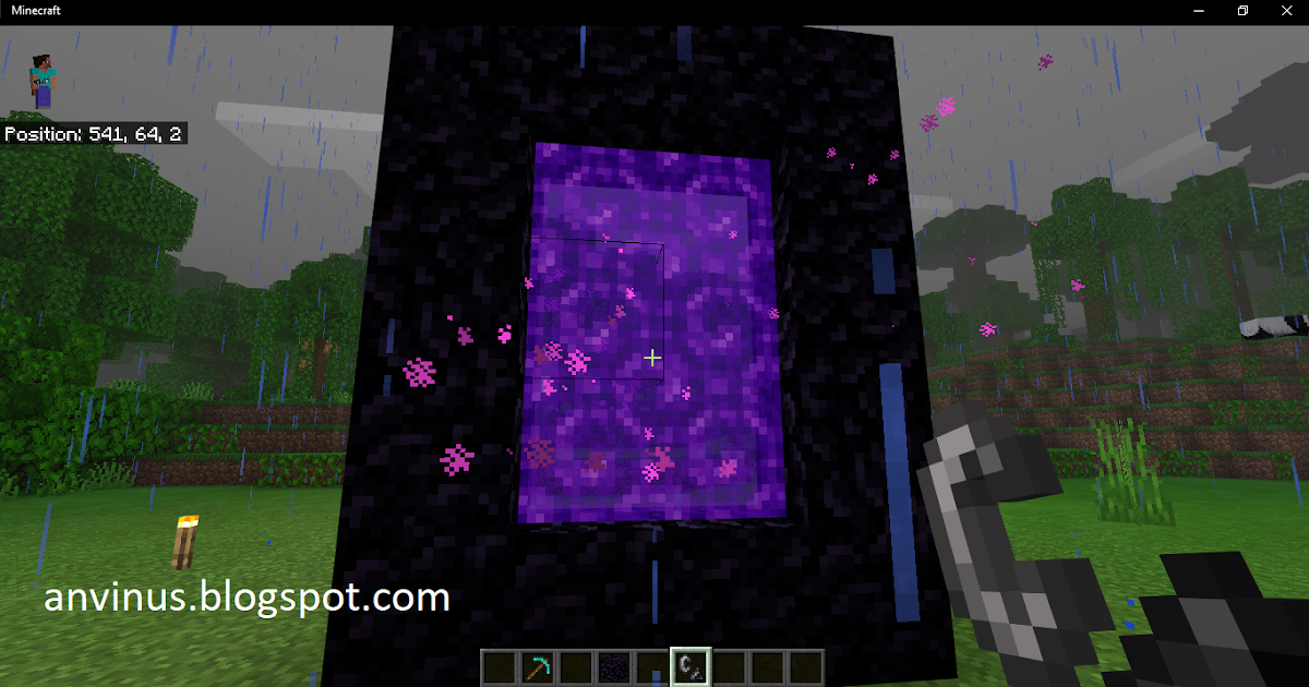 Cara Membuat Nether Portal Di Minecraft Anvinus Minecraft