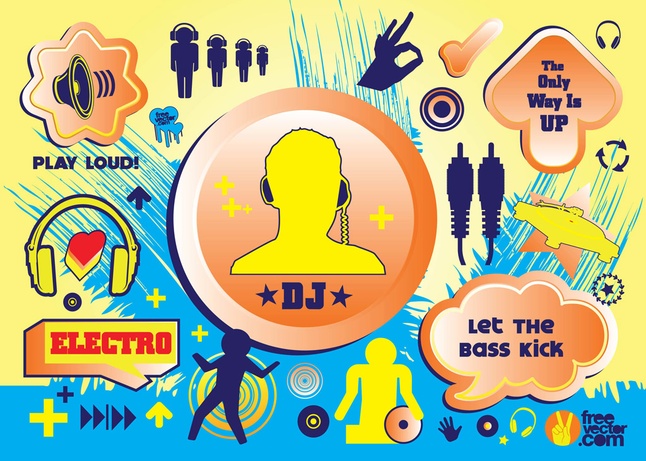 30+ Free Party Concert Music Vector Art Graphics